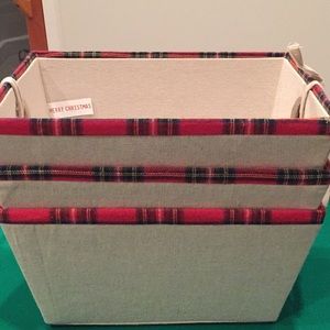 NWT set of 3 RGI HOME Christmas baskets